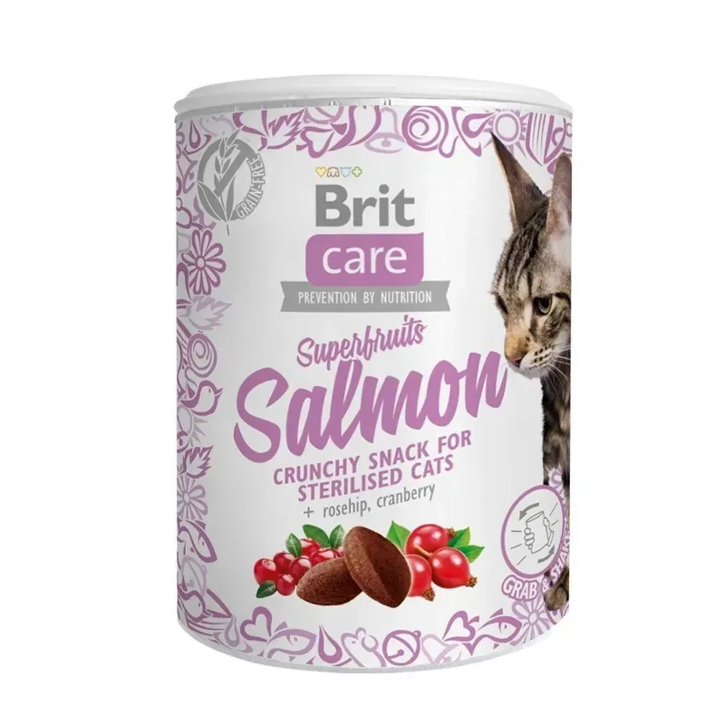 Brit Care Cat Snack Superfruits Salmon Sista chansen