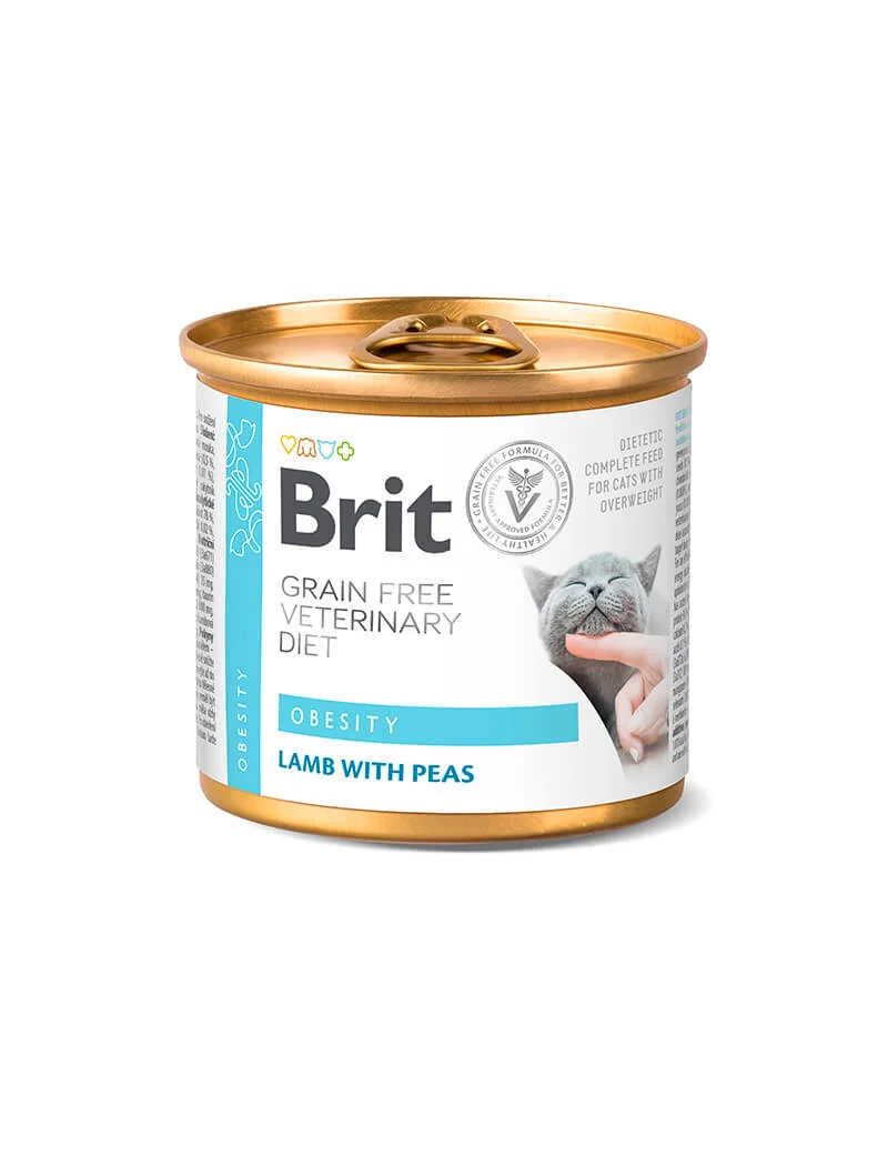 Brit GF Vet Diet Cat Cans Obesity 200g