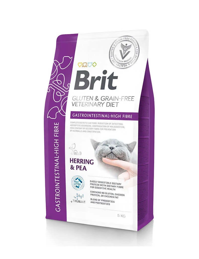 Brit GF Vet Diets Cat Gastro. High Fibre 5kg