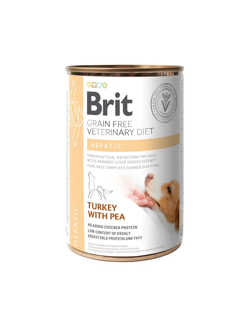 Brit GF Vet Diets Dog Can Hepatic 400g