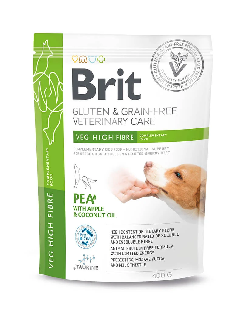 Brit GF Vet Diets Dog Veg High Fibre 400g