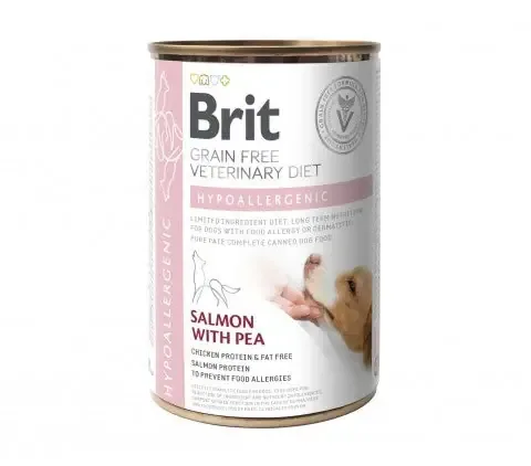 Brit Hypoallergenic Salmon with Pea Hund 400 g Populär