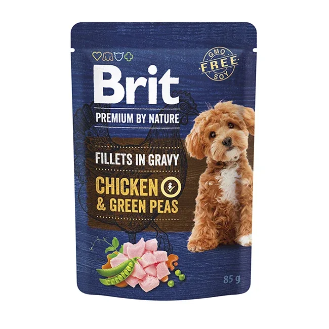 Brit PbN Filéer i Sås Kyckling och Gröna Ärtor 85g