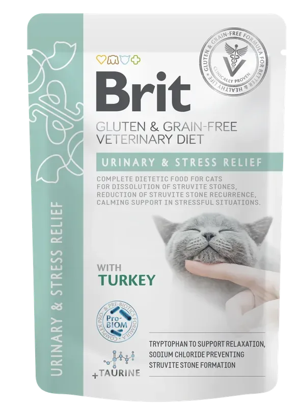 Brit Pouch Urinary & Stress Relief med Kalkon 85 g för katter Lägg i varukorgen