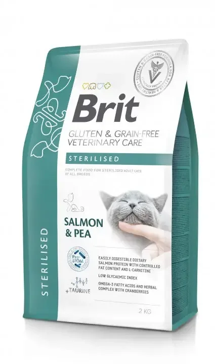 Brit Sterilised Salmon & Pea torrfoder för katt Kampanjpris