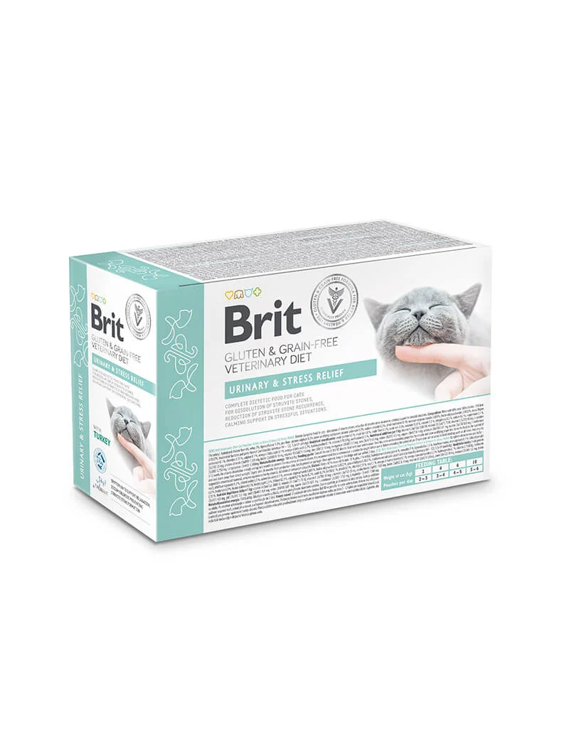 Brit VD Urinary and Stress Relief Cat Pouch 12x85g
