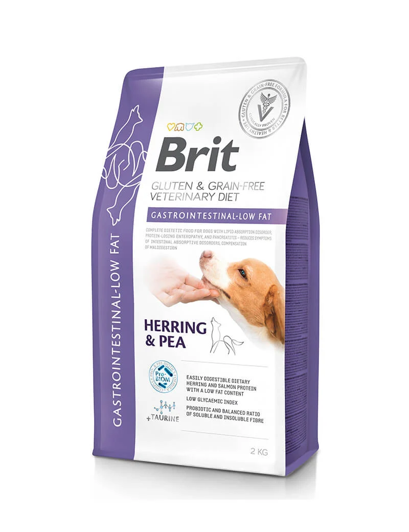 Brit Vet Diets Dog Gastrointestinal-Low Fat 2kg