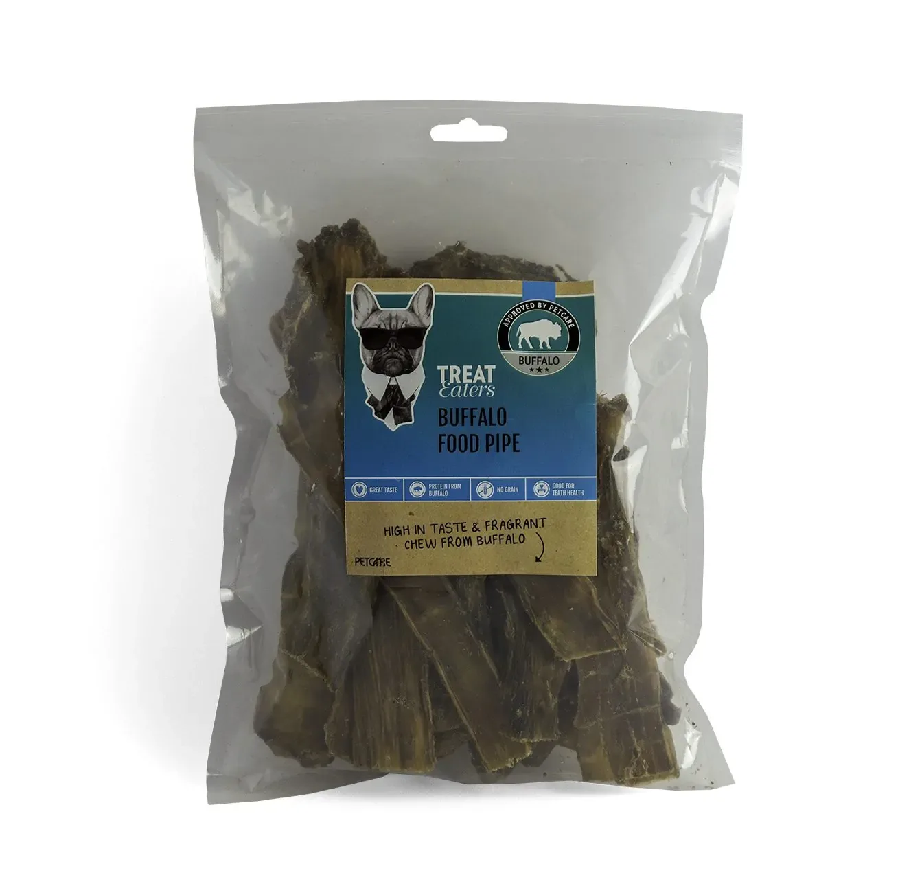 Buffelköttsnack (matstrupe) 250g Treateaters
