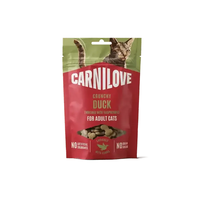 Carnilove Cat Crunchy Snack Duck Enriched with Raspberries – 50 g Begränsat erbjudande