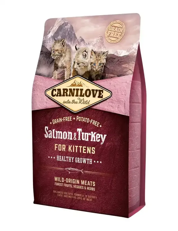 Carnilove Cat Salmon & Turkey Kittens Healthy – 2 kg Kampanj