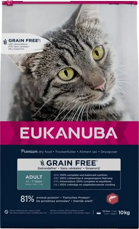 Cat Adult Grainfree Salmon 10 kg Bästa pris