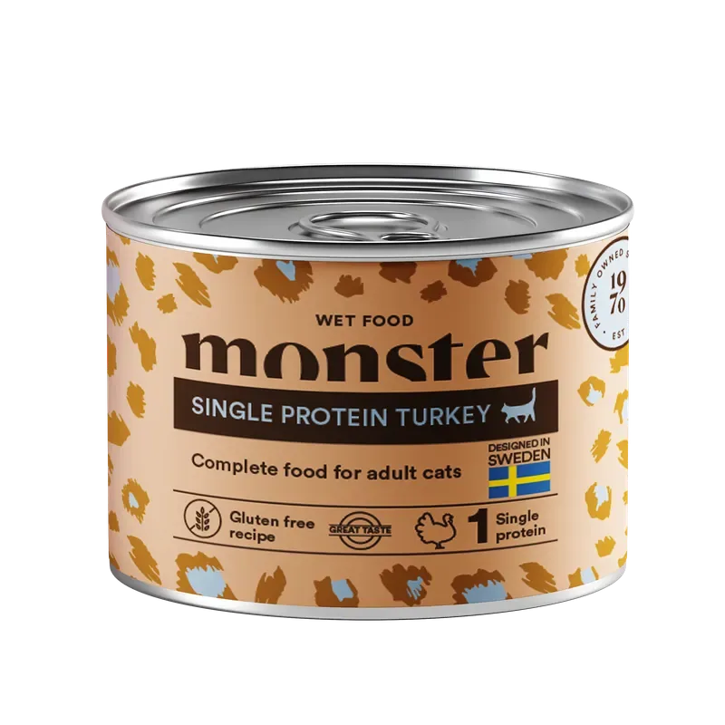 Cat Adult Single Protein Turkey Can 200 g Billigare
