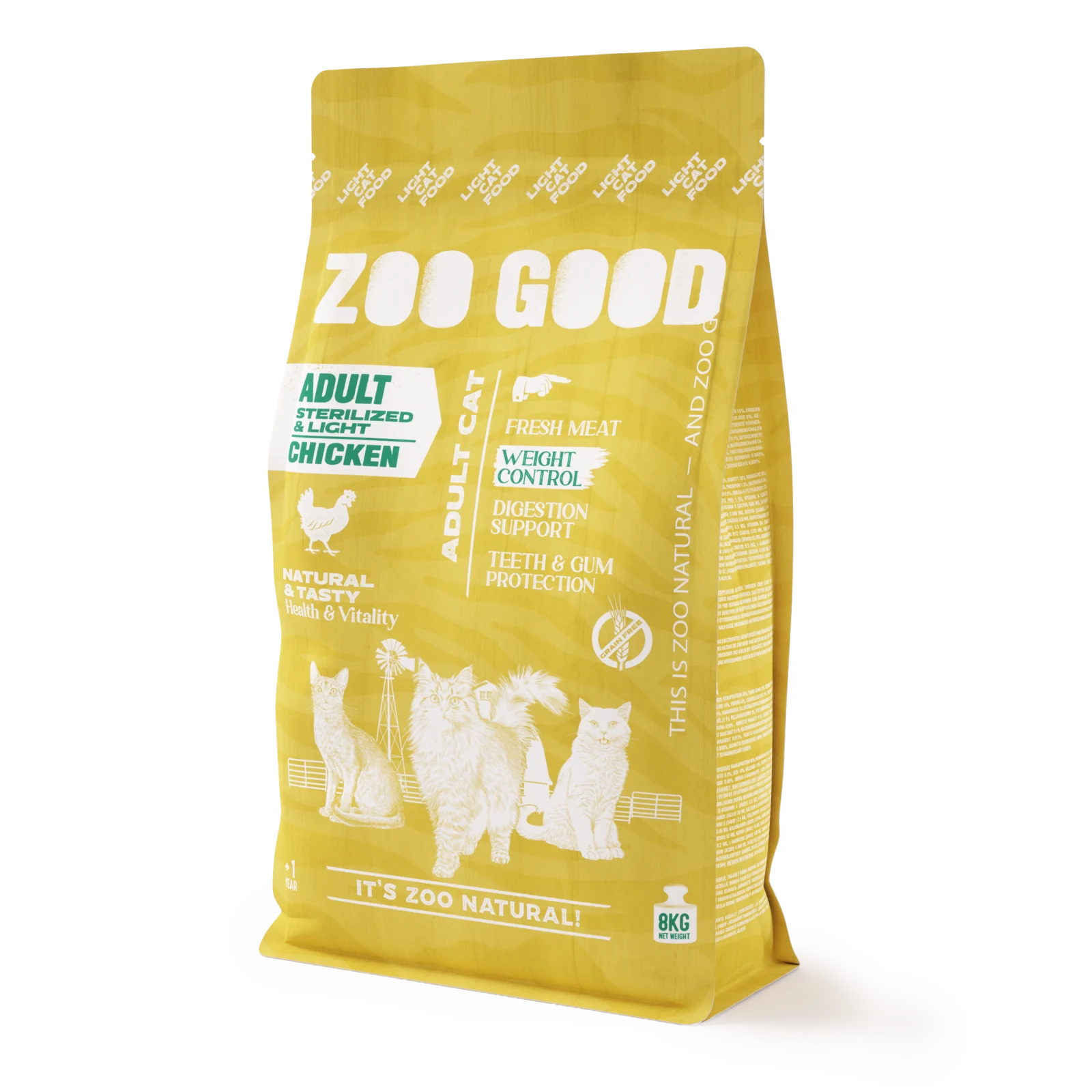 Cat Adult Sterilized Weight Loss/Light Grain Free Chicken - Kattmat