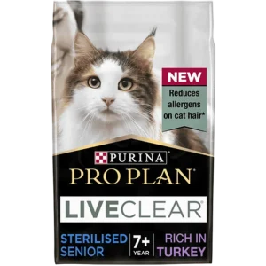 Cat Liveclear Sterilised Senior 7+ Turkey