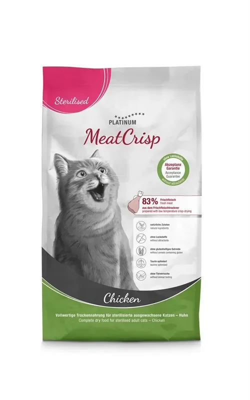 Cat MeatCrisp Sterilised Chicken Torrfoder – 1,5 kg Nyhet
