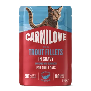 Cat Pouch Gravy rich in Trout enriched with Echinacea