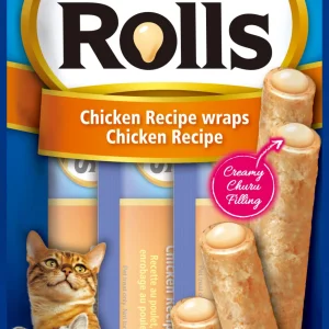 Cat Rolls Chicken wraps 4x10g