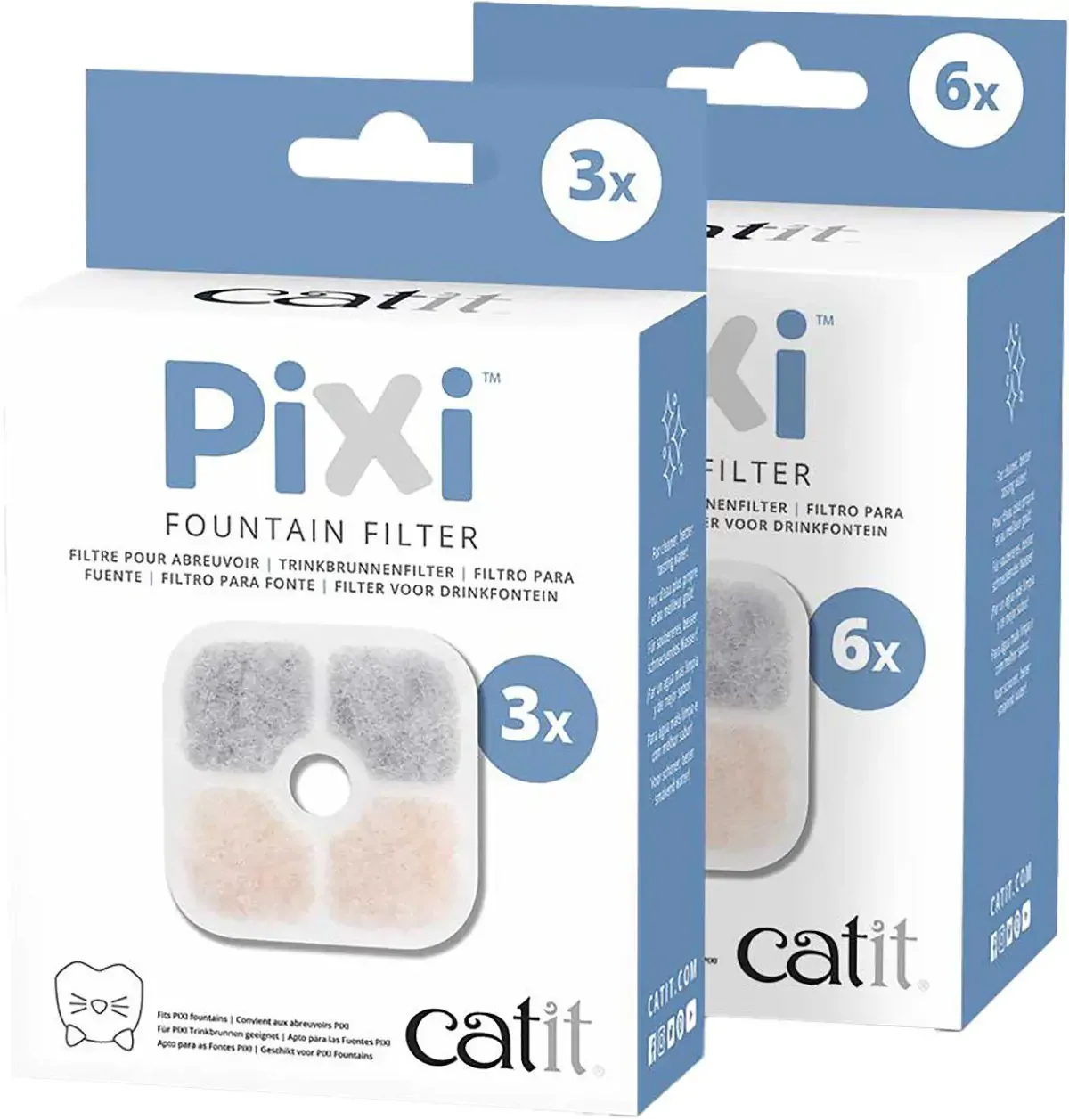 CATIT Pixi Vattenfilter 2.5L 3-pack
