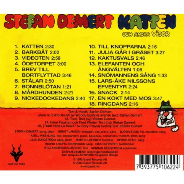 CD Katten och andra visor, Stefan Demert - Image 2