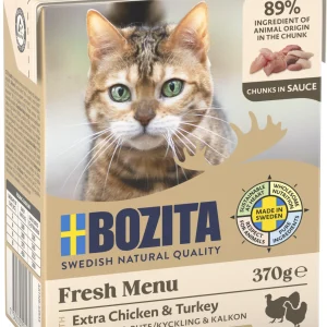 Chicken & Turkey Chunks in Sauce V氓tfoder 370g