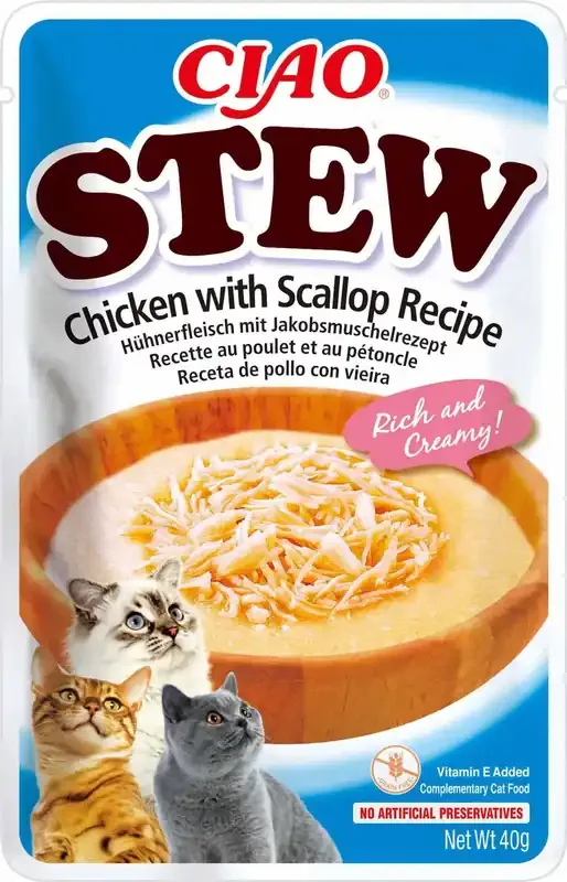 Churu Chicken Stew With Chicken & Scallops – 40 g Reapris