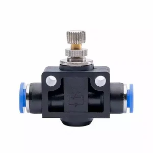 CO2-backventil med justerskruv – 6 mm snabbkoppling-Aqua Art