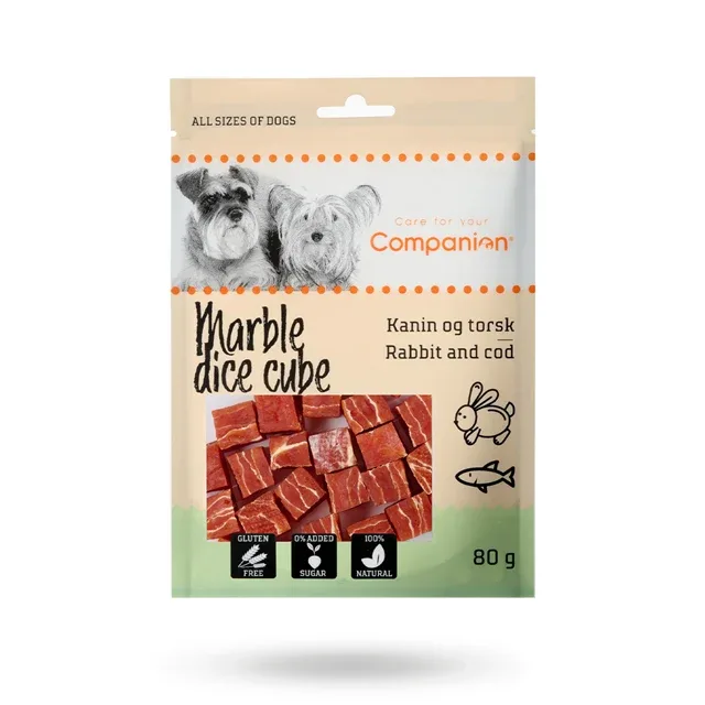 Companion marble cube kanin&torsk 80g