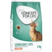 Concept for Life Sterilised Cats Salmon – 3 kg Premium