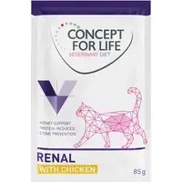 Concept for Life Veterinary Diet Renal Chicken – Ekonomipack 48 x 85 g Expressleverans