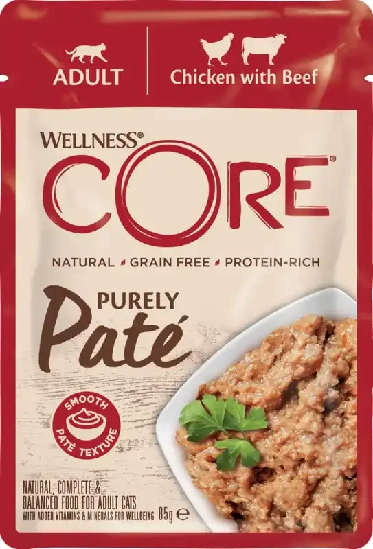 Core adult Purely Paté chicken & beef för katter 85 g Kampanjpris