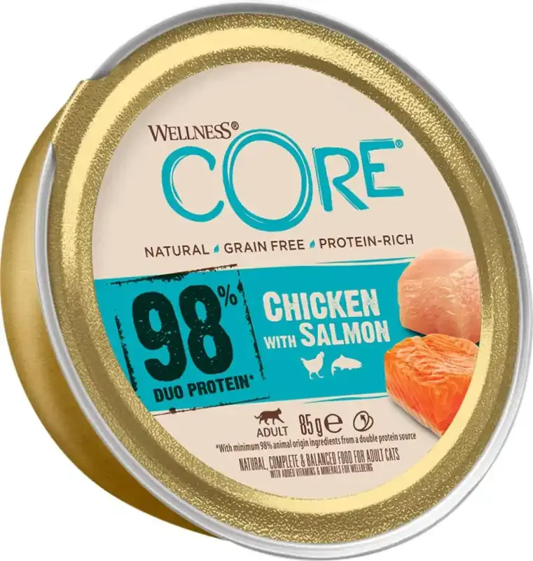 Core cat 98% chicken & salmon för katter 85 g Billigare