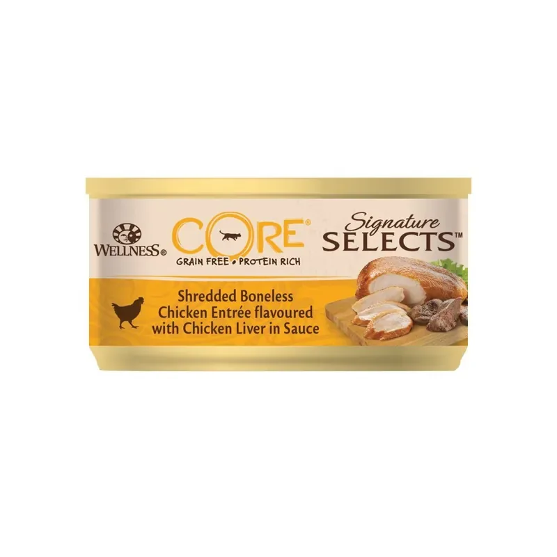 CORE Cat SS Chicken & Liver Shredded 79 g Populär