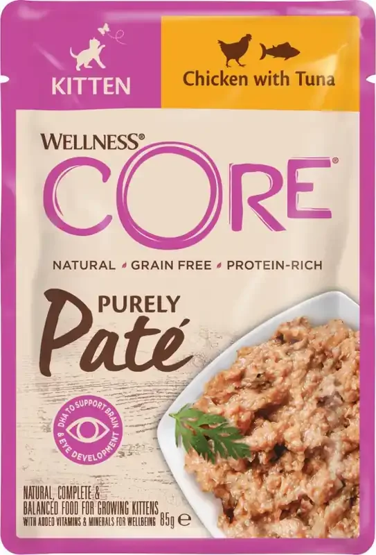 Core kitten Purely Paté chicken & tuna för katter 85 g Köp nu