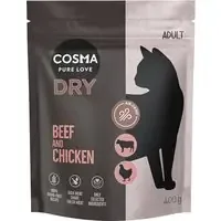 Cosma Air-Dried torrfoder nötkött & kyckling – 400 g Säker betalning