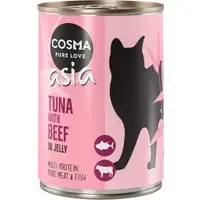 Cosma Asia i gelé 6 x 400 g – Tonfisk & nötkött Begränsad tid