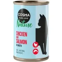 Cosma Nature 6 x 140 g – Kyckling & lax Erbjudande