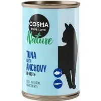 Cosma Nature 6 x 140 g – Tonfisk med hela ansjovis I lager