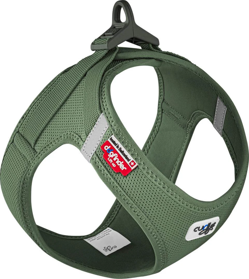 Curli Vest Sele Clasp Air-Mesh Moss S