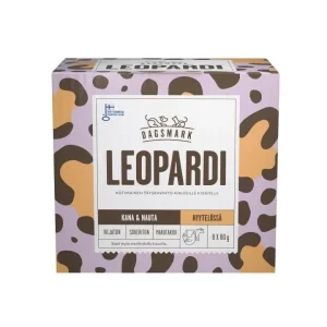 Dagsmark Leopardi kyckling och nötkött i gelé för katter 8 x 80 g Handla nu
