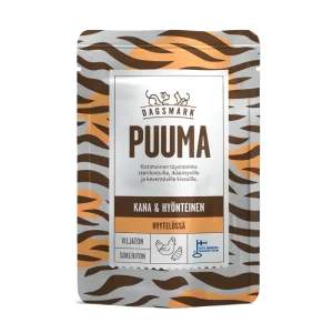 Dagsmark Puma kyckling och insekter i gelé för katter 22 x 80 g Säker betalning