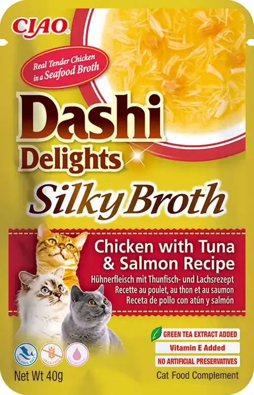 Dashi Delights Silky Broth Chicken/Tuna/Salmon – 50 g Fynd