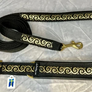Definity skinnhalsband brodyr Gold swirl
