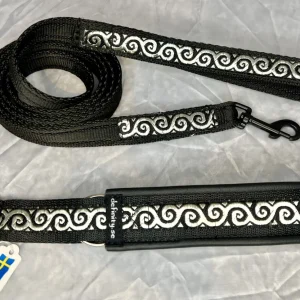 Definity skinnhalsband med brodyr Silver Swirl