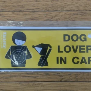 Dekal Bil DOGLOVER IN CAR