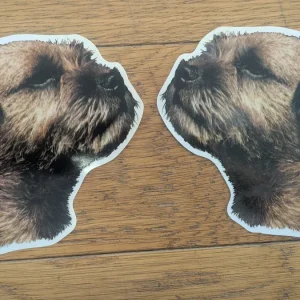Dekal Border terrier 2st spegelvända