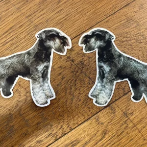Dekal Schnauzer helkropp 2-pack