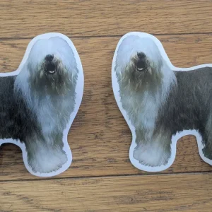 Dekaler old english sheepdog 2st spegelvända par