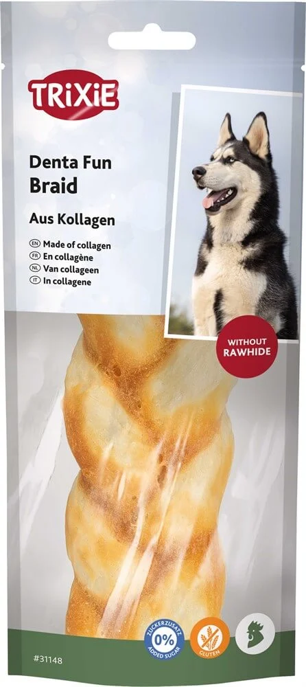 Denta Fun Fläta Collagen m. Kyckling 65g