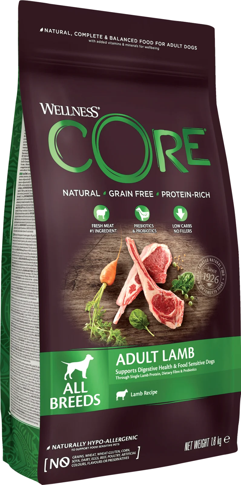 Dog Adult All Breed Grain Free Lamb Dry