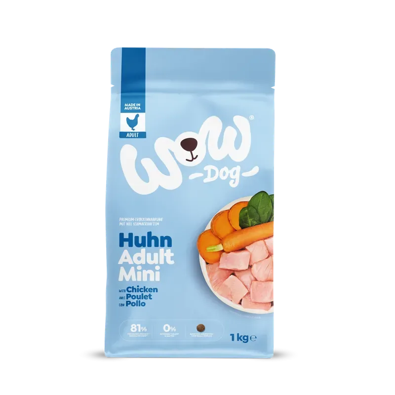 Dog Adult Minis Chicken Torrfoder – 1 kg Säker betalning